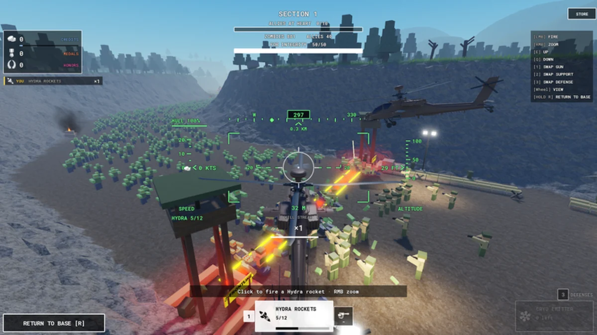 Official Zombie Air Force frontline scene